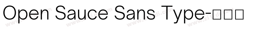 Open Sauce Sans Type字体转换